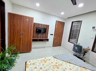 Bedroom Image of 410 Sq.ft 1 RK Builder Floor for rent in Sector 52 Gurgaon for Rs. 19000