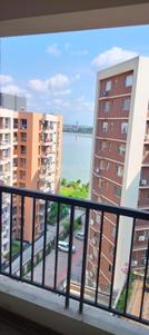 Balcony Image of 1400 Sq.ft 3 BHK Apartment / Flat for rent in Unimark Riviera, Uttarpara Hooghly for Rs. 27000