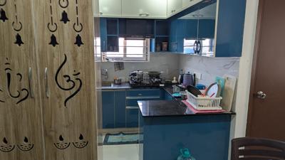 Kitchen Image of 869 Sq.ft 2 BHK Apartment / Flat for sale in Giridhari Homes Rise, Kismatpur Hyderabad for Rs. 7300000