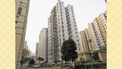 Image of 701 Sq.ft 2 BHK Apartment / Flat for rent in Shapoorji Pallonji Shukhobrishti Spandan Phase 10, New Town, Kolkata for Rs. 15000