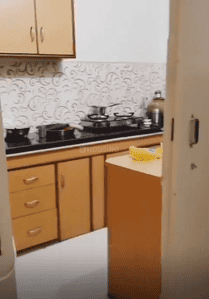 Kitchen Image of 1100 Sq.ft 3 BHK Apartment / Flat for rent in Arera Colony Bhopal for Rs. 25000