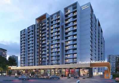 Image of 1044 Sq.ft 2 BHK Apartment / Flat for sale in Roshan Milestone, Tathawade, Pune for Rs. 5300000