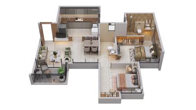 Image of 915 Sq.ft 2 BHK Apartment / Flat for sale in Rama Fusion Towers, Maan, Pune for Rs. 6900000
