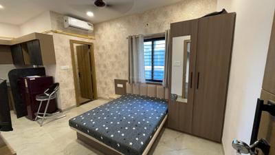 Bedroom Image of 550 Sq.ft 1 RK Builder Floor for rent in Mahalakshmi Nagar Indore for Rs. 13500