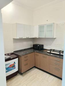 Kitchen Image of 540 Sq.ft 1 BHK Builder Floor for rent in Ramesh Nagar New Delhi for Rs. 19000