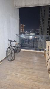 Balcony Image of 1400 Sq.ft 3 BHK Apartment / Flat for rent in Majestique Towers East, Upper Kharadi Pune for Rs. 55000