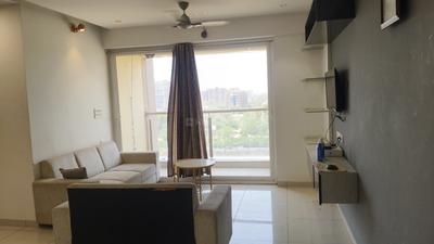 Living Room Image of 1325 Sq.ft 2 BHK Apartment / Flat for rent in Pacifica Reflections, Vaishno Devi Circle Ahmedabad for Rs. 34000