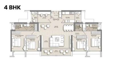 Image of 590 Sq.ft 1 BHK Apartment / Flat for sale in Lodha Crown Kolshet, Kolshet, Thane for Rs. 7500000