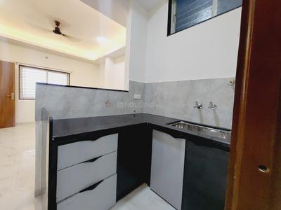 Kitchen Image of 600 Sq.ft 1 BHK Apartment / Flat for rent in Mahalakshmi Nagar Indore for Rs. 13000