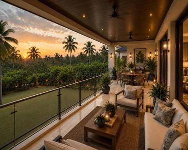 Balcony Image of 4000 Sq.ft 4 BHK Villa for sale in Kuttoor Thrissur for Rs. 36000000