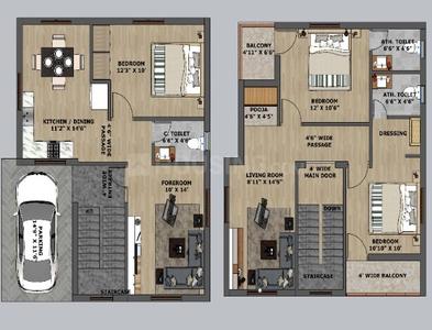 Image of 1751 Sq.ft 3 BHK Villa for sale in Balianta, Bhubaneswar for Rs. 7500000