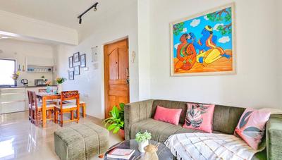 Hall Image of 1200 Sq.ft 2 BHK Apartment / Flat for rent in Marna Siolim Goa for Rs. 70000