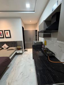 Kitchen Image of 500 Sq.ft 1 BHK Apartment / Flat for rent in Scheme No 114 Indore for Rs. 16500