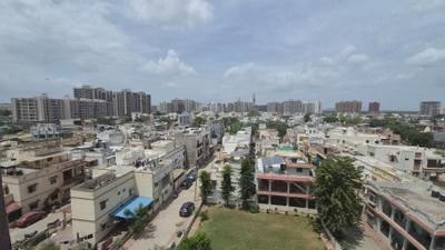 Balcony Image of 2000 Sq.ft 3 BHK Apartment / Flat for rent in Gardania Skyrise, Zundal Ahmedabad for Rs. 38000