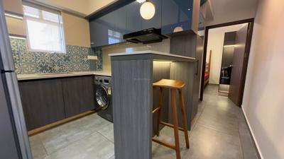 Kitchen Image of 552 Sq.ft 1 BHK Apartment / Flat for rent in Eroor Kochi for Rs. 35000
