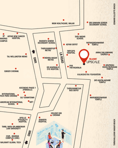 Image of 1896 Sq.ft 3 BHK Builder Floor for sale in Rams Upscale, Thiruvanmiyur, Chennai for Rs. 37400000