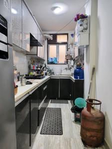 Kitchen Image of 1000 Sq.ft 3 BHK Apartment / Flat for sale in Sun View Apartment, Chhattarpur New Delhi for Rs. 6700000
