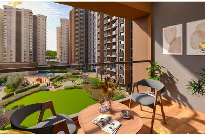 Balcony Image of 2050 Sq.ft 3 BHK Apartment / Flat for sale in Adani Elysium Novus, Shantigram Ahmedabad for Rs. 12000000