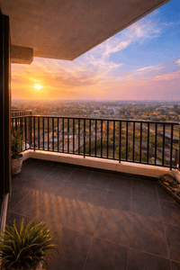 Balcony Image of 600 Sq.ft 2 BHK Apartment / Flat for sale in Baberpur Mandi Panipat for Rs. 4800000