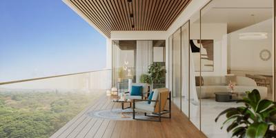 Balcony Image of 1953 Sq.ft 3 BHK Apartment / Flat for sale in 5 Racecourse By Skyi Phase I, Wanowrie Pune for Rs. 29400000