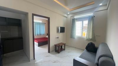 Living Room Image of 500 Sq.ft 1 BHK Apartment / Flat for rent in S.G. Palya Bengaluru for Rs. 27990