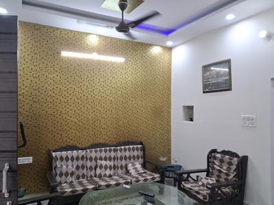 Living Room Image of 670 Sq.ft 1 BHK Builder Floor for rent in Bindapur New Delhi for Rs. 19000