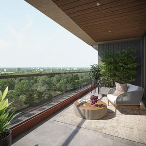 Balcony Image of 1945 Sq.ft 3 BHK Apartment / Flat for sale in Veer Swastik Hills, Pal Gam Surat for Rs. 8950000