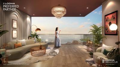 Hall Image of 1250 Sq.ft 3 BHK Apartment / Flat for sale in Lodha Bellevue, Agripada Mumbai for Rs. 63000000
