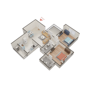 Image of 760 Sq.ft 2 BHK Apartment / Flat for sale in Dudulgaon, Pune for Rs. 5400000