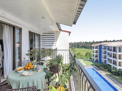 Balcony Image of 825 Sq.ft 1 BHK Apartment / Flat for sale in Baga Goa for Rs. 16000000