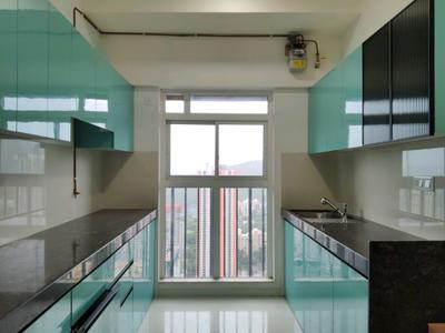 Kitchen Image of 993 Sq.ft 3 BHK Apartment / Flat for sale in The Atmosphere O2, Mulund West Mumbai for Rs. 36000000