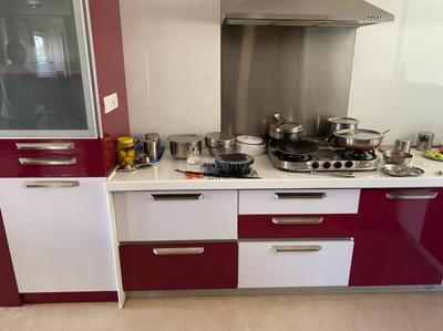 Kitchen Image of 3500 Sq.ft 4 BHK Apartment / Flat for rent in Adani Water Lily Phase 5, Shantigram Ahmedabad for Rs. 95000