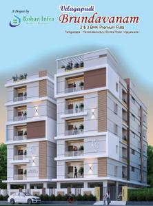 Image of 1742 Sq.ft 3 BHK Apartment / Flat for sale in Rohan Velagapudi Brundavanam, Penamaluru, Vijayawada for Rs. 8000000