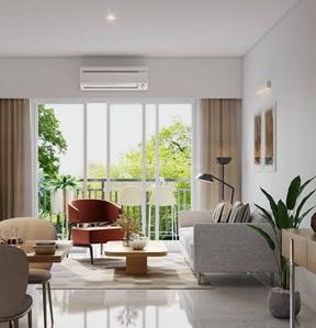 Hall Image of 1257 Sq.ft 3 BHK Apartment / Flat for sale in MSR Queenstown, Chinchwad Pune for Rs. 13412132