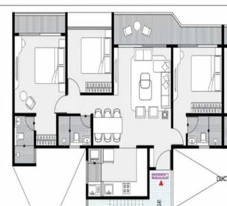 Image of 1160 Sq.ft 2 BHK Apartment / Flat for sale in NDG Om Mangalam Samruddhi, Kiwale, Pune for Rs. 6500000