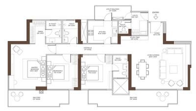 Image of 2045 Sq.ft 3 BHK Apartment / Flat for sale in Conscient Elaira Residences Phase 1, Sector 80, Gurgaon for Rs. 27000000