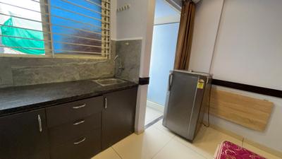 Kitchen Image of 230 Sq.ft 1 RK Apartment / Flat for rent in Mahalakshmi Nagar Indore for Rs. 13500