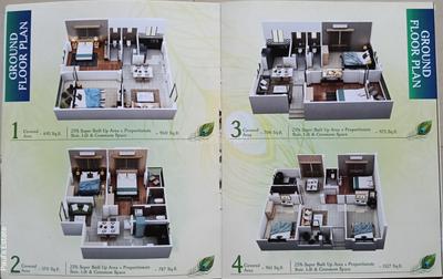 Image of 964 Sq.ft 2 BHK Apartment / Flat for sale in Madhyamgram, Kolkata for Rs. 3374000