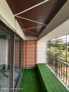 Balcony Image of 1400 Sq.ft 3 BHK Builder Floor for rent in New Town Kolkata for Rs. 36000