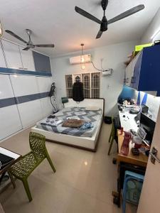 Bedroom Image of 2200 Sq.ft 3.5 BHK Builder Floor for rent in Thiruvanmiyur Chennai for Rs. 65000