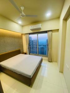 Bedroom Image of 1512 Sq.ft 3 BHK Apartment / Flat for rent in Adani Amogha, Shantigram Ahmedabad for Rs. 45000