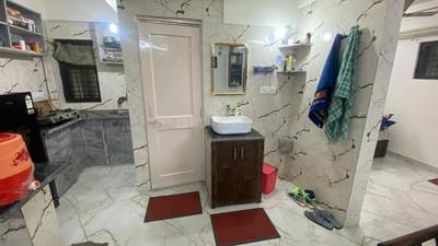 Kitchen Image of 500 Sq.ft 1 BHK Builder Floor for rent in Sector 25 Rohini New Delhi for Rs. 11000
