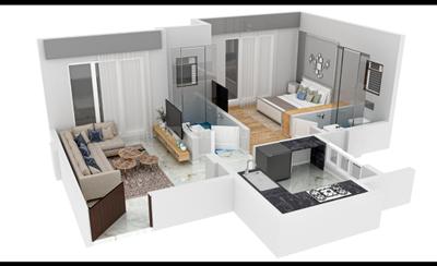 Image of 650 Sq.ft 1 BHK Apartment / Flat for sale in Karjat, Thane for Rs. 2651000