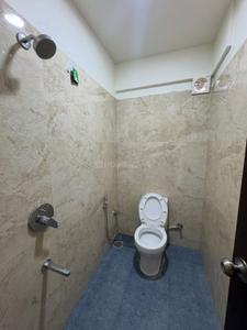 Bathroom Image of 950 Sq.ft 1 BHK Apartment / Flat for rent in Mahalakshmi Nagar Indore for Rs. 17000
