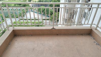Balcony Image of 2510 Sq.ft 3.5 BHK Apartment / Flat for rent in Shantigram Ahmedabad for Rs. 59000