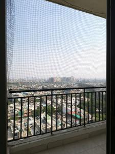 Panchsheel Pebbles Attached Balcony with Bedroom One 4