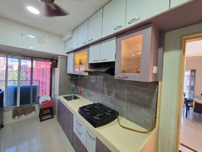 Kitchen Image of 1500 Sq.ft 3 BHK Apartment / Flat for rent in Thakur Silver Tower, Kandivali East Mumbai for Rs. 82000
