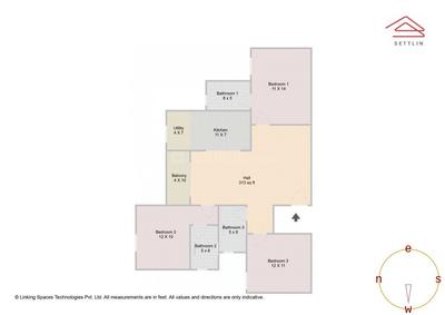 Image of 1528 Sq.ft 3 BHK Apartment / Flat for sale in Brigade Calista by Brigade Enterprises Ltd, Budigere Cross, Bengaluru for Rs. 20600000