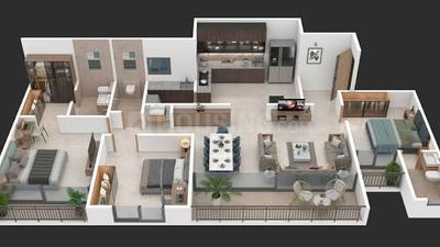 Image of 1600 Sq.ft 3 BHK Apartment / Flat for sale in Santiago Skyworld, Bhosari, Pune for Rs. 15500000
