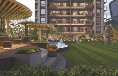 Image of 2412 Sq.ft 3 BHK Apartment / Flat for sale in Kudasan, Gandhinagar for Rs. 12328000